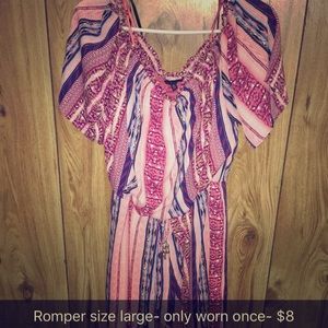 Long romper with shorts